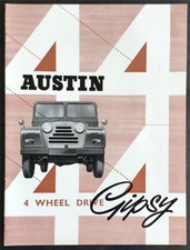 AUSTIN GIPSY 4 WHEEL DRIVE Petrol & Diesel Launch Sales Brochure c1959 #1578/F