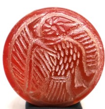 Ancient Agate Roman Intaglio-seal Stone Lovely Bead Amulet