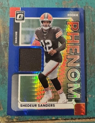 2025 Donruss Optic Shedeur Sanders Blue Hyper (RAW)