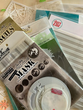 Tim Holtz  & Assorted Craft Stencils/Template...