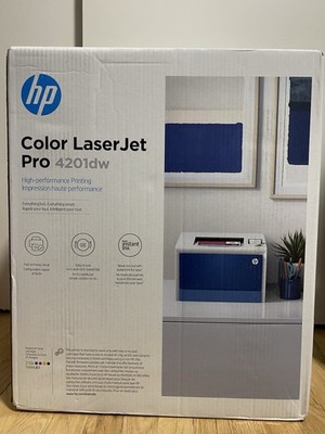 HP - LaserJet Pro 4201dw Wireless Color Laser Printer - White/Blue - 4RA86F