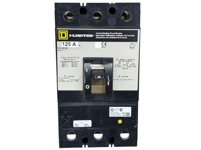 SQUARE D KIL36125 125A 3-PHASE 3-POLE 600V I-LINE CURRENT-LIMIT CIRCUIT BREAKER