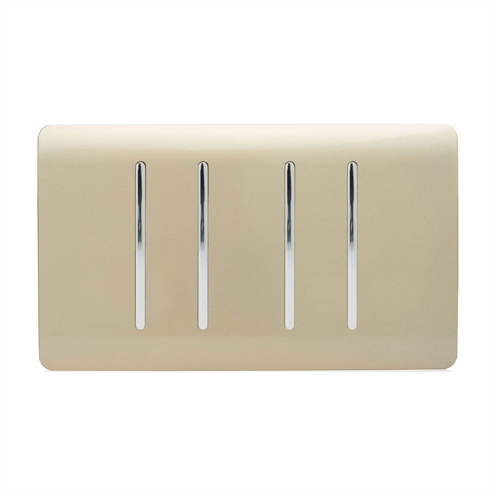 Trendi Switch Trendi 4 Gang (2 Way & 3Xintermediate) Glossy 10 Amp Rocker Light Switch Ice White - Image 2