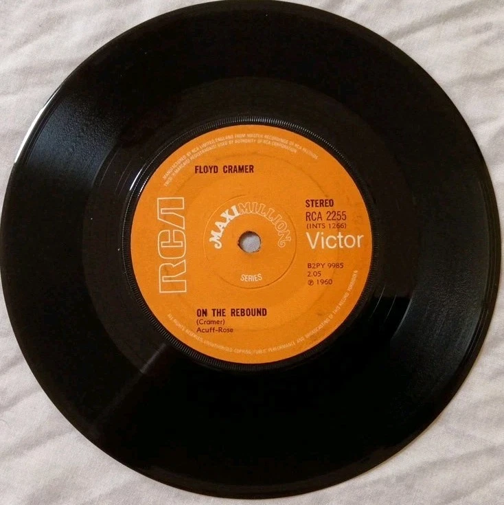 Floyd Cramer-On The Rebound 1960 Vinyl EP 7" Single.1972 RCA Victor RCA 2255. - Image 3 of 4