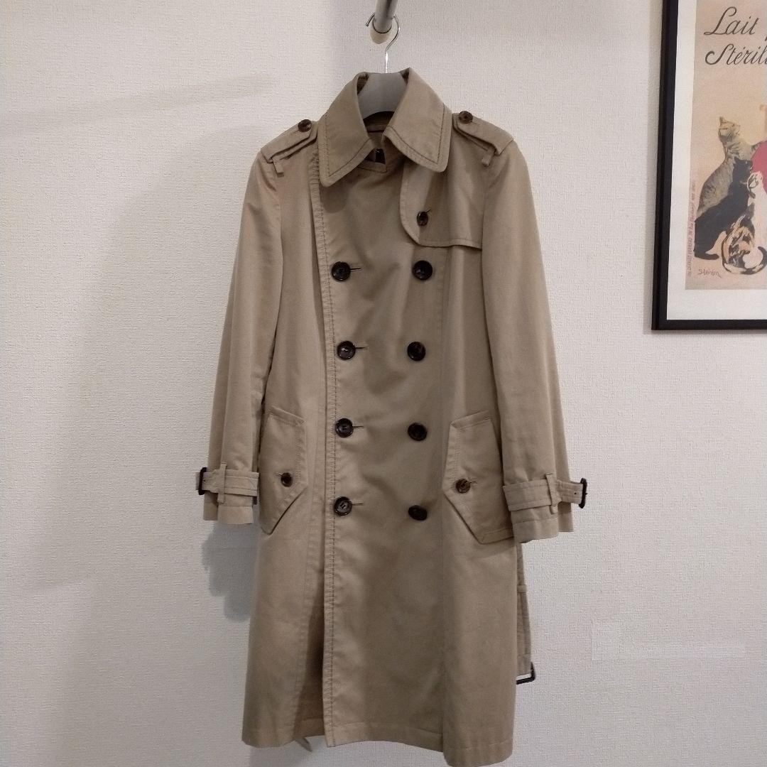 Burberry Black Label Trench Coat Beige With Buttons Size 38 For Women
