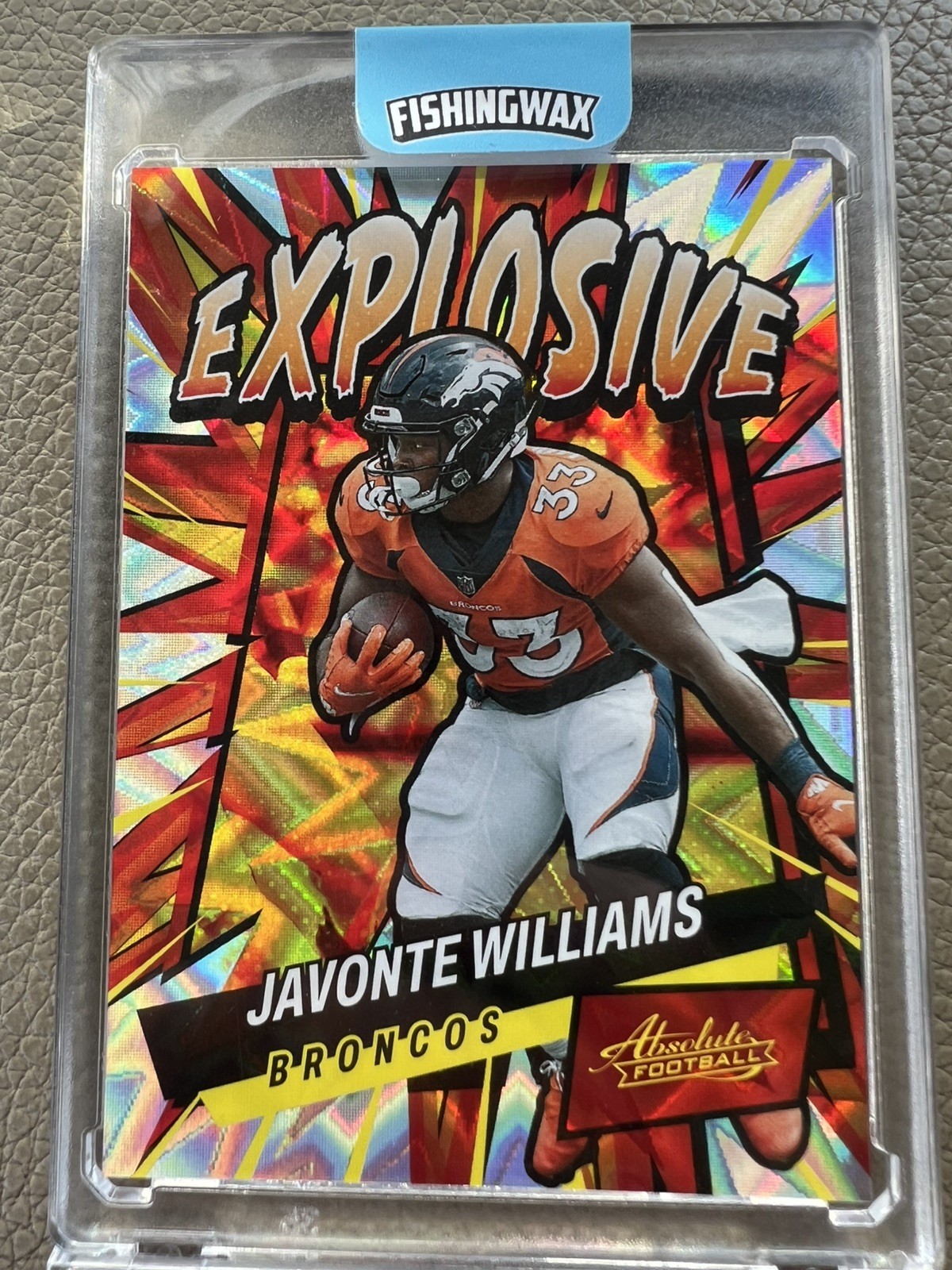 2022 Panini Absolute - Explosive Javonte Williams #E22 Case Hit SSP