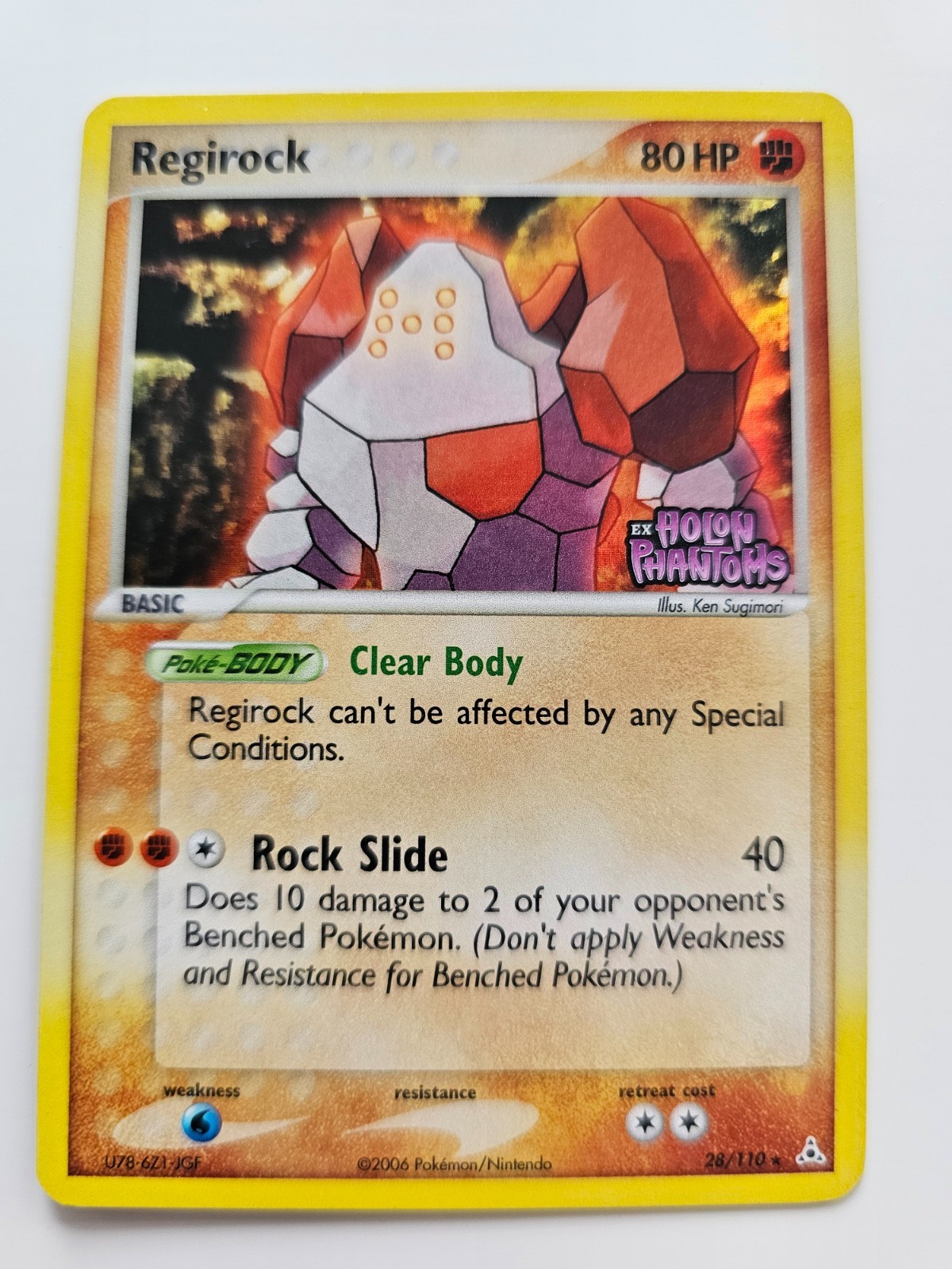 Pokemon Regirock Reverse Holo Holon Phantoms 28/110 NM