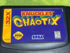 Knuckles' Chaotix For Sega Genesis 32X In Box IB Great Shape Tested & Works !!!!