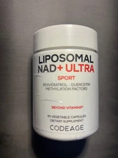 Codeage Liposomal NAD+ Ultra,SPORT  Resveratrol, Quercetin,Methylation 90 ct