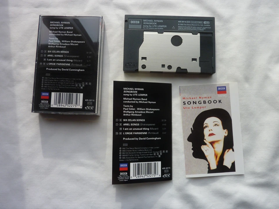 Michael Nyman Ute Lemper ‎Songbook DCC Digital Compact Cassette - Bild 3 von 3