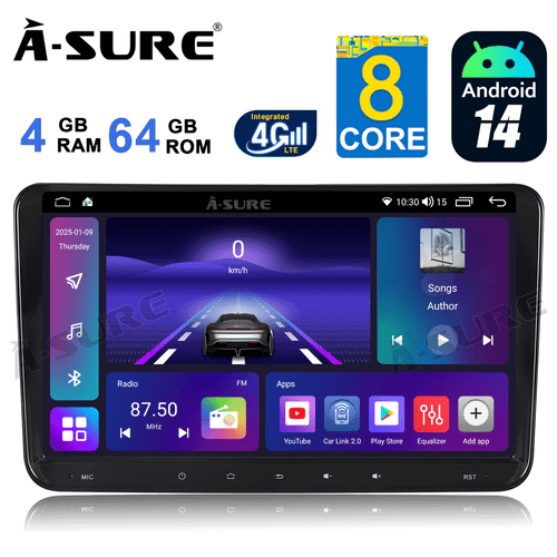 8-Core Android14 Autoradio Carplay Für VW GOLF 5 6 Plus Caddy Touran Polo Passat - Bild 1 von 15