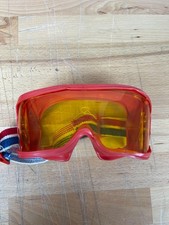 Vintage ILC Goggs Red Motorcycle Ski Goggles w/ Box 3 Lenses USA Made