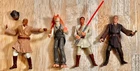 Vintage 1990s LOT OF 4 STAR WARS ACTION FIGURES: Mace Windu/Jar Jar, 99 Cents