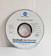 Konica Minolta Bizhub 350/250/200 User Software CD-ROM 1 Disk ONLY 2005 Cpyright