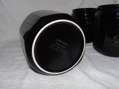 Mikasa Color Trend Ebony Meadow Japan DR 701 Cannister Set | eBay