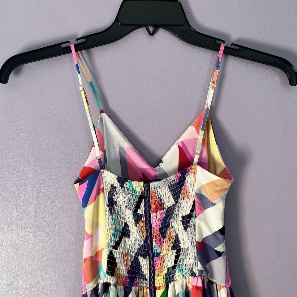 PARKER Multi Color Tiny Checkered Adjustable Spag… - image 5