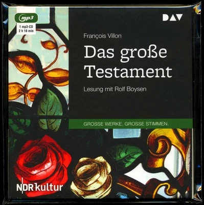 Francois VILLON★DAS GROßE TESTAMENT★MP3★Hörbuch★Rolf BOYSEN liest★DAV★NEUWERTIG★ - Bild 1 von 4