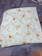 Y2K Winnie The Pooh  Friends Fitted Crib Sheet Tigger Piglet EUC