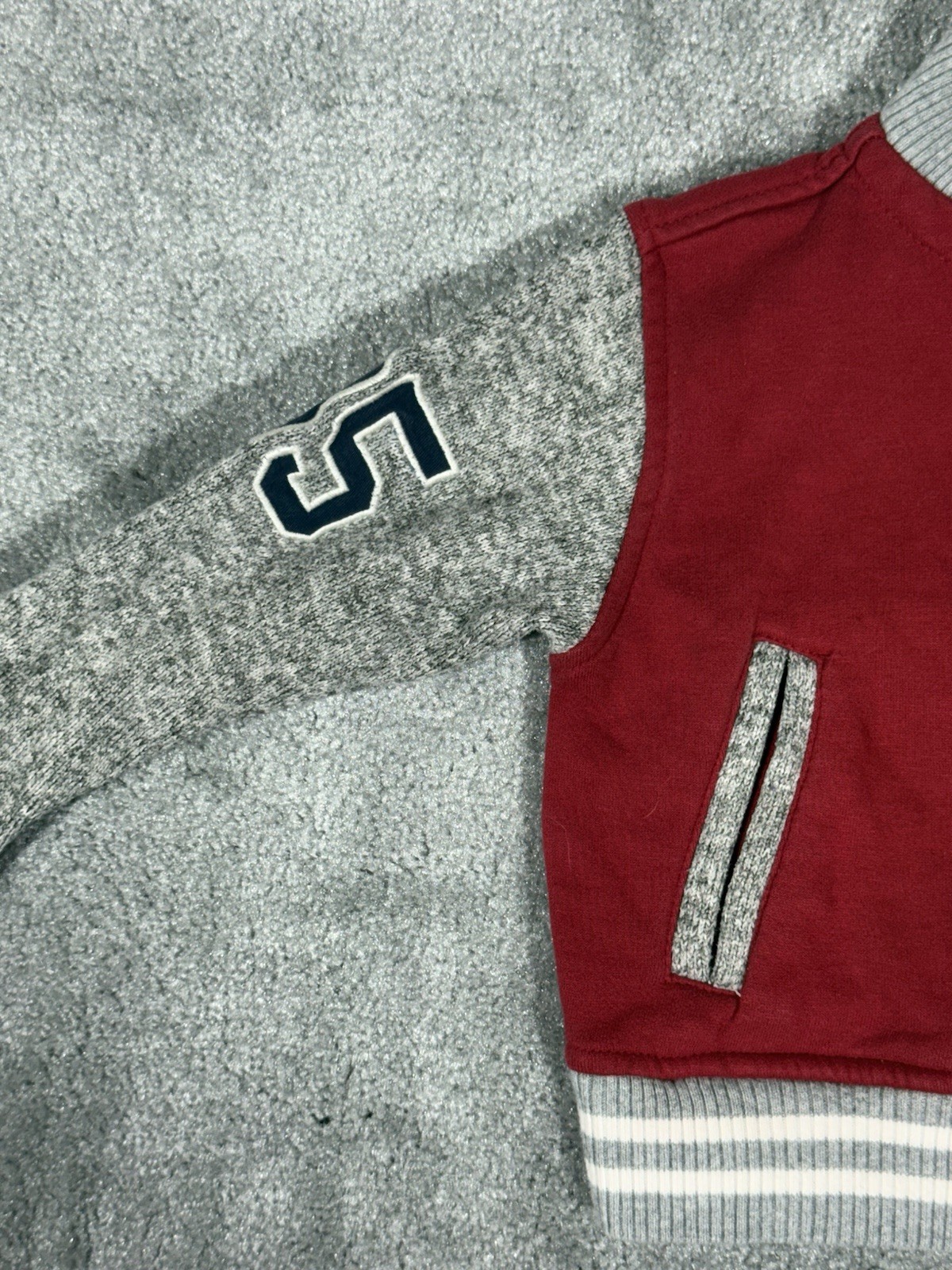 Tommy Hilfiger Baby Boy Varsity Jacket Red 2T image 4