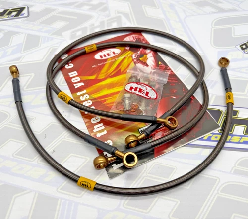 HEL Stainless Braided Front & Rear Brake Line Kit for Kawasaki ZX12R 2002-2005