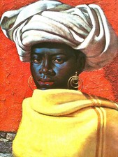 Vladimir Tretchikoff African Woman Famous Girl Retro Art Painting A1-A4 Poster A