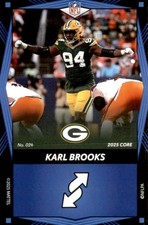 2025 Uno Elite Core Edition - Blue Karl Brooks Packers #024