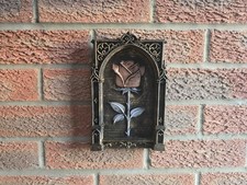 Rose wall plaque, Rose decoration gothic Rose unique gift
