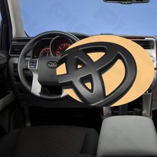 3d Steering Wheel Emblem Blackout Overlay Anti-scratch For Camry Corolla Tacoma