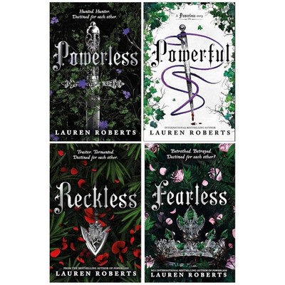 The Powerless Trilogy By Lauren Roberts 4 Books Collection Set (Fearless, Powerl