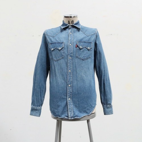 Levis Pearl Snap Denim Sawtooth Western 