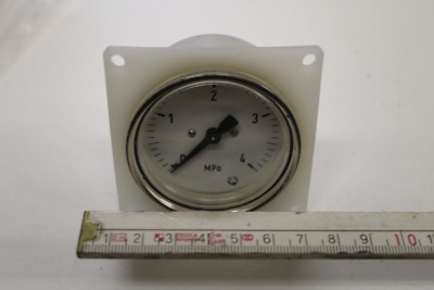 Manometer 0-4 MPa (~0-40 bar) Ø 60 mm M12x1,5 mit Befestigung Frontplatte #AS-L