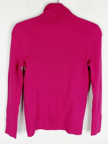 Women's Turtleneck Sweater Pink Fuchsia 