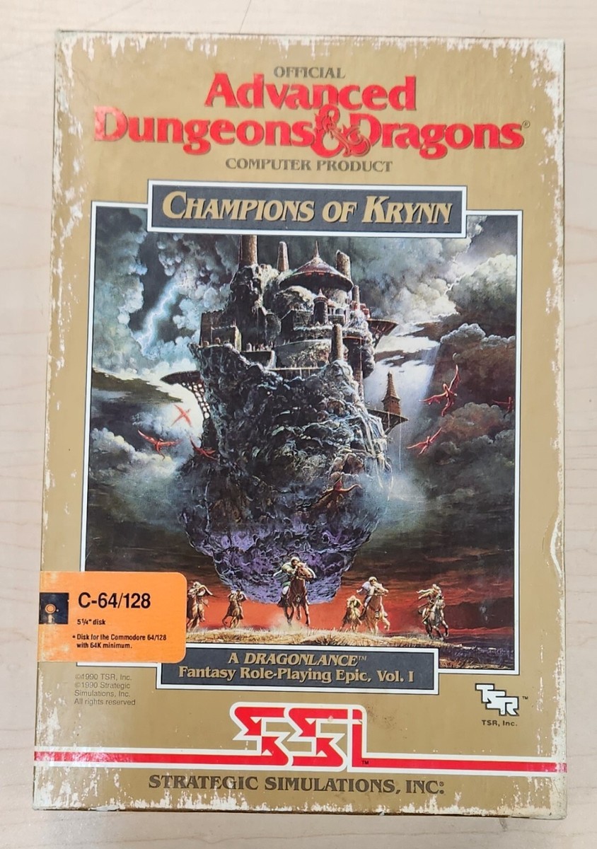 Advanced Dungeons & Dragons: Champions Of Krynn Commodore 64