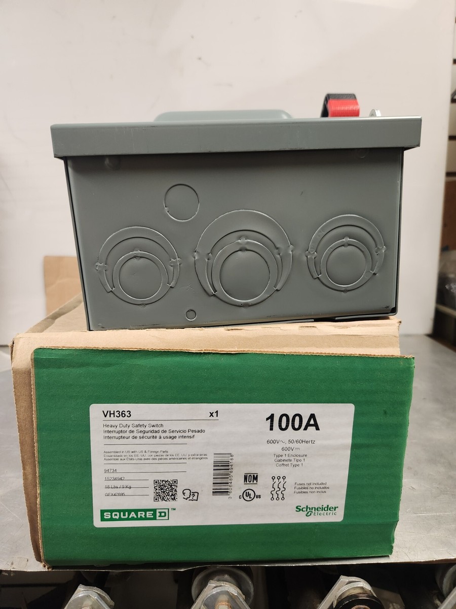 S.I　ヒアロデイープパッチ36箱 VH363 SQUARE D HEAVY DUTY SAFETY SWITCH FUSED 100A 3P NEMA 1