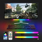 LED Under Monitor Light Bar 2 PCS with Remote Music Sync Color Changing USB
