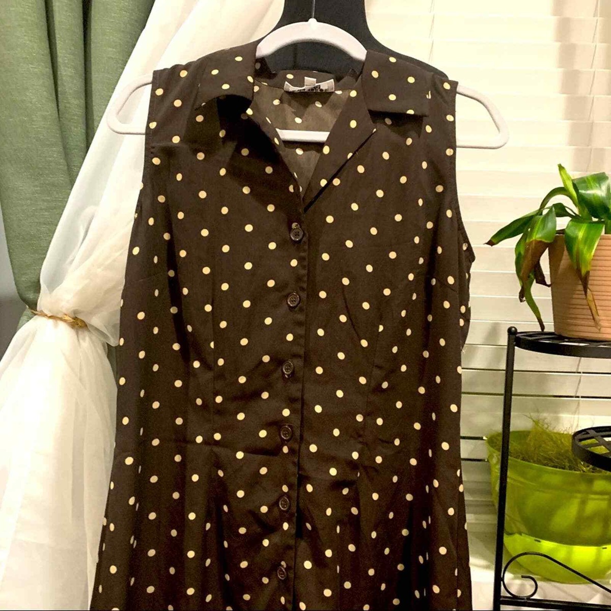 Studioi Petite brown Polka Dot dress