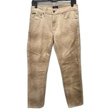 Polo Ralph Lauren the Tompkins Skinny Crop Jeans Tan Tie Dye Bohemian Size 28