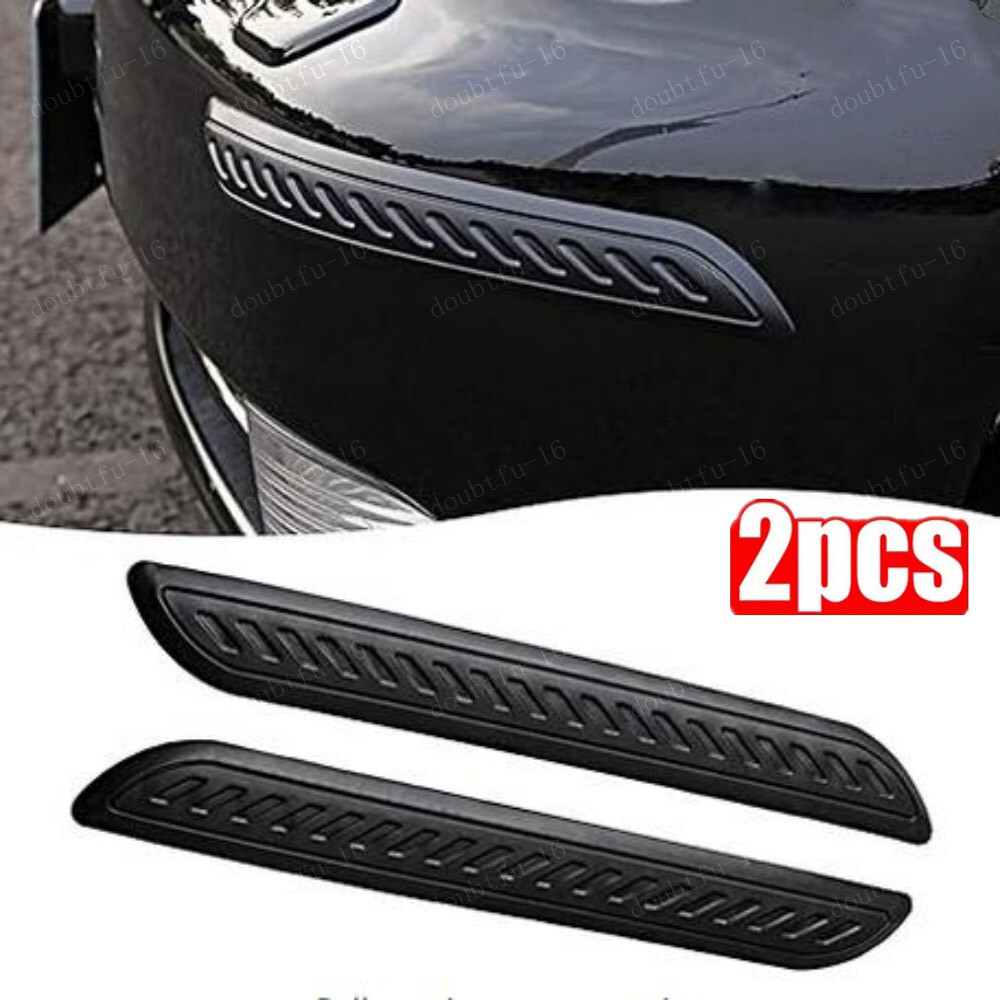 2pcs Car Bumper Corner Door Guard Protector Anti-Scratch Cover Sticker