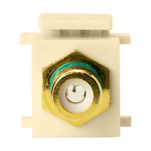 Skywalker RCA hembra a RCA hembra Keystone Jack inserto (banda verde, marfil) - Imagen 3 de 6
