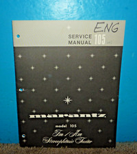 Marantz 105 FM/AM Stereophonic Tuner Service Manual OEM