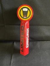 Smartmouth Rule G IPA Beer Ale Tap Handle Knob Porcelain Red 10” Long VA Beach