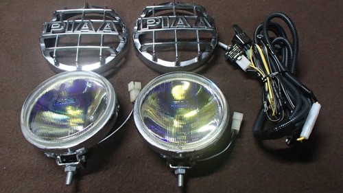 PIAA 520 H3 Round Halogen Fog Lamps Multi-coated Lens Stone Guard - Picture 2 of 10