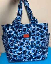NWT MARC BY MARC JACOBS Pretty Nylon Tote Bag Medium Skipper Blue multi