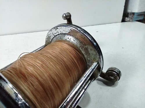 Carrete de pesca Penn de colección n.o 155 mango de baquelita roja; obras, piezas, restauración - Imagen 6 de 15