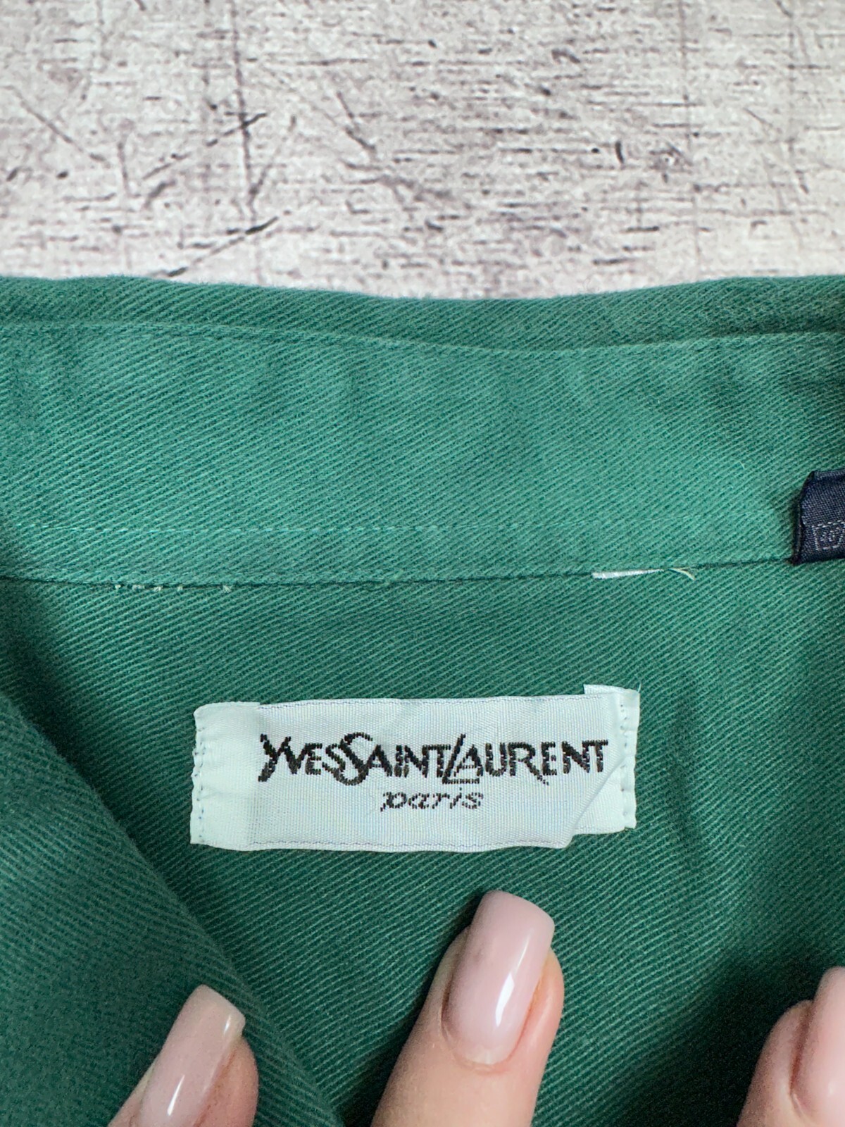 Camicia uomo manica corta Yves Saint Laurent YSL vintage anni 90 taglia L