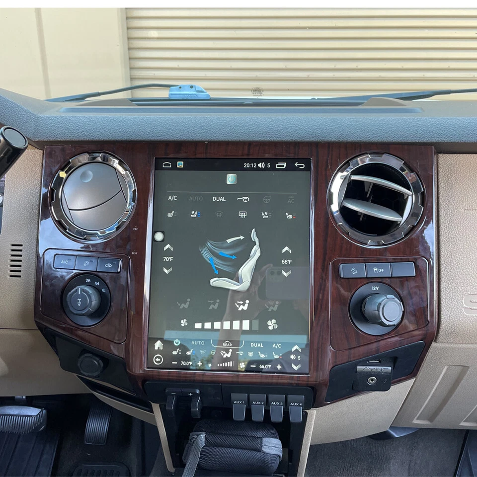 Reproductor multimedia de coche de 12,1" radio de navegación GPS para Ford F-250 F-350 2008-2016 Foto 2 de 4