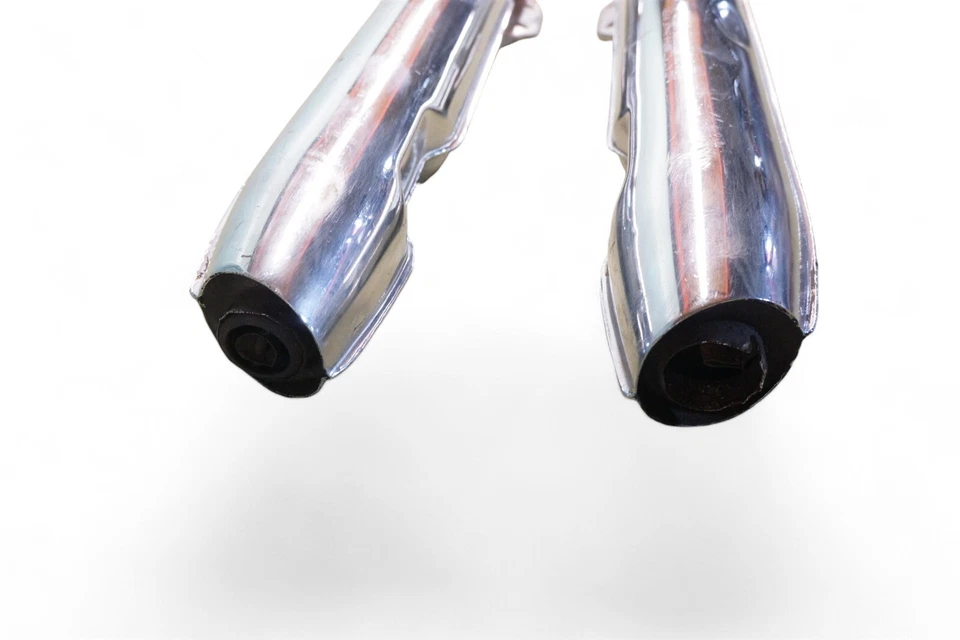 Suzuki T500 T 500 1972 Twin Titan *2216B tubos de escape silenciadores Foto 4 de 4