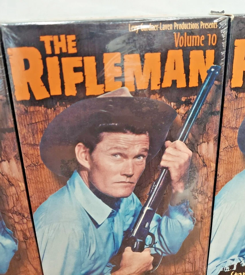 The Rifleman VHS 4-Tape Set VTg Volume 9&10 New Sealed 11&12 Open Box Pre-owned  - Image 3 of 4