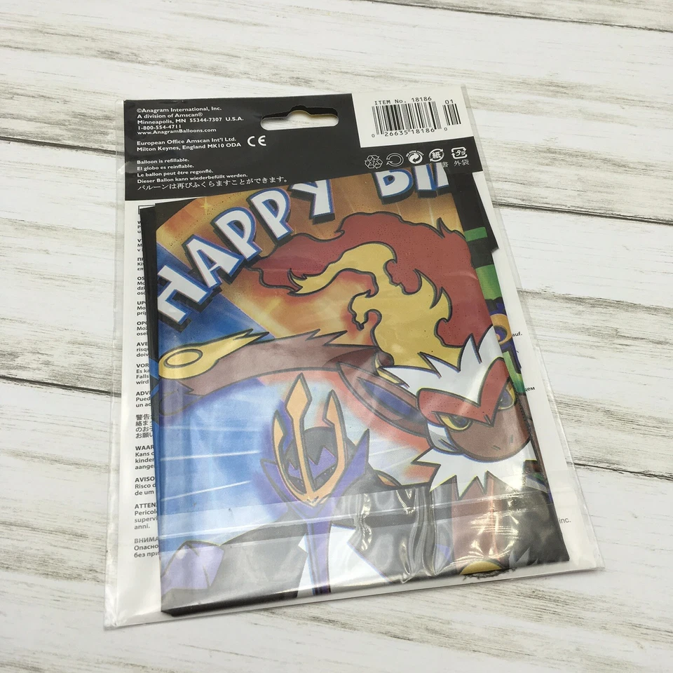 Globo Pokémon 2008 Anagrama 18" lámina de helio fiesta de cumpleaños boda decoración Foto 3 de 4