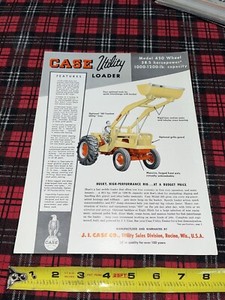 Vintage Case Model 430 Utility Loader Dealer Spec Sheet Brochure Pamphlet